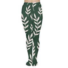 Leaves Foliage Plants Pattern Tights