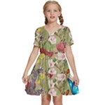 Ladybug Dreams  Kids  Short Sleeve Tiered Mini Dress