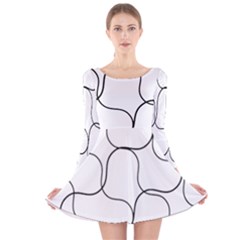 Abstract Pattern T- Shirt Abstract Pattern2 Long Sleeve Velvet Skater Dress by maxcute