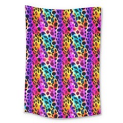 Rainbow Leopard Large Tapestry