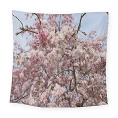 Almond Tree Flower Square Tapestry (large) by artworkshop