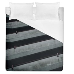 Pattern With A Cement Staircase Duvet Cover (queen Size) by artworkshop