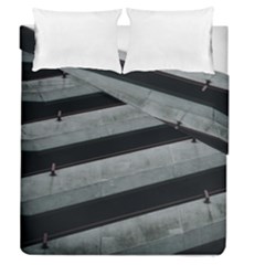 Pattern With A Cement Staircase Duvet Cover Double Side (queen Size) by artworkshop