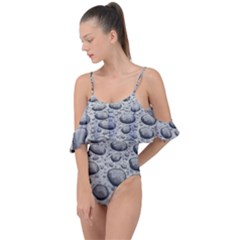 Bacteria Drape Piece Swimsuit by artworkshop