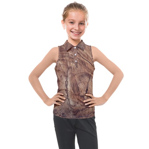 Brown Close Up Hd Wallpaper Surface Kids  Sleeveless Polo Tee by artworkshop
