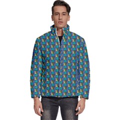Evita Pop Art Style Graphic Motif Pattern Men s Puffer Bubble Jacket Coat by dflcprintsclothing