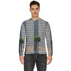 Exterior Building Pattern Men s Fleece Sweatshirt by artworkshop