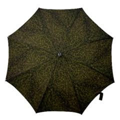 Green Grunge Background Hook Handle Umbrellas (small) by artworkshop