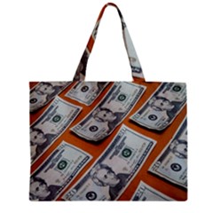 Money Pattern Zipper Mini Tote Bag by artworkshop