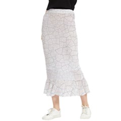 Pattern Abstrakwallpaper Maxi Fishtail Chiffon Skirt