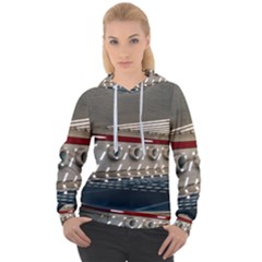 Patterned Tunnels On The Concrete Wall Women s Overhead Hoodie by artworkshop