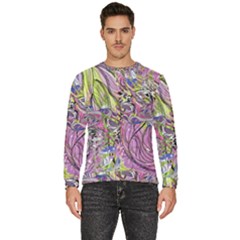 Abstract Intarsio Men s Fleece Sweatshirt by kaleidomarblingart