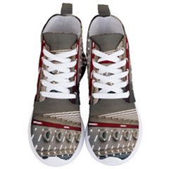 Patterned Tunnels On The Concrete Wall Women s Lightweight High Top Sneakers by artworkshop