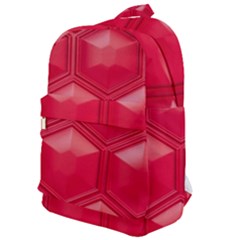 Red Textured Wall Classic Backpack by artworkshop