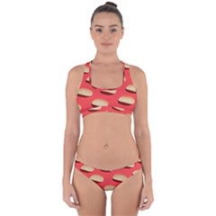 Stackable Chips In Lines Cross Back Hipster Bikini Set by artworkshop