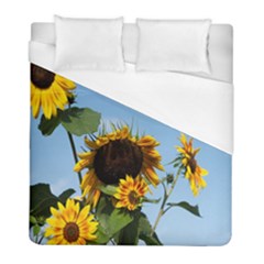Sunflower Flower Yellow Duvet Cover (full/ Double Size) by artworkshop