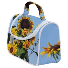 Sunflower Flower Yellow Satchel Handbag by artworkshop
