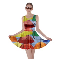 Umbrellas Colourful Skater Dress by artworkshop