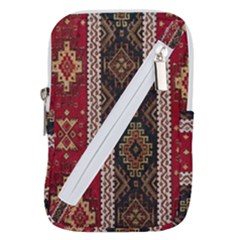 Uzbek Pattern In Temple Belt Pouch Bag (small)