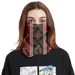 Uzbek Pattern In Temple Face Covering Bandana (two Sides)
