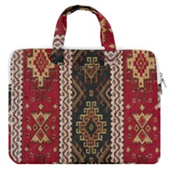 Uzbek Pattern In Temple Macbook Pro 13  Double Pocket Laptop Bag