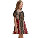 Uzbek Pattern In Temple Kids  Short Sleeve Dolly Dress View3