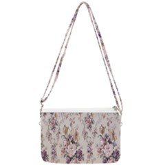 Vintage Floral Pattern Double Gusset Crossbody Bag