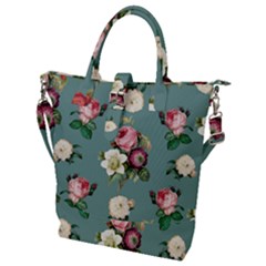 Victorian Floral Buckle Top Tote Bag by fructosebat