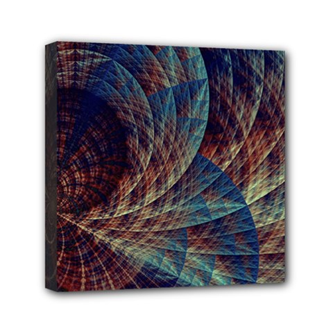 Fractal Abstract- Art Mini Canvas 6  X 6  (stretched)