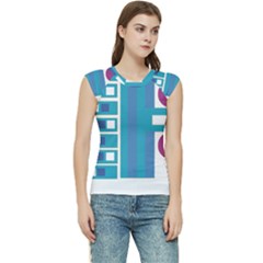 Abstract T- Shirt Model 27 T- Shirt Women s Raglan Cap Sleeve Tee