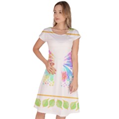 Butterfly Lover T- Shirtbutterfly T- Shirt Classic Short Sleeve Dress by maxcute