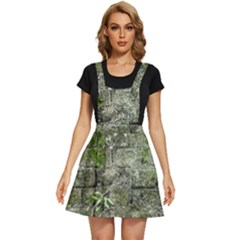 Old Stone Exterior Wall With Moss Apron Dress by dflcprintsclothing
