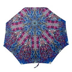 Abstract Blend Repeats Folding Umbrellas by kaleidomarblingart