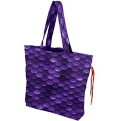 Purple Scales! Drawstring Tote Bag by fructosebat