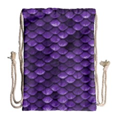 Purple Scales! Drawstring Bag (large) by fructosebat