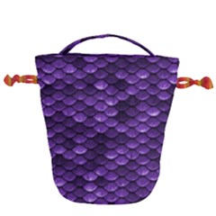 Purple Scales! Drawstring Bucket Bag by fructosebat