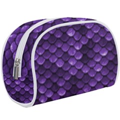 Purple Scales! Make Up Case (large) by fructosebat