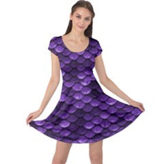 Purple Scales! Cap Sleeve Dress by fructosebat