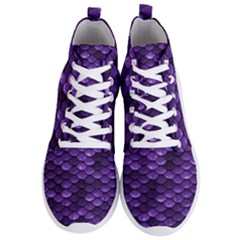 Purple Scales! Men s Lightweight High Top Sneakers by fructosebat