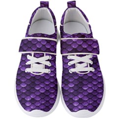 Purple Scales! Men s Velcro Strap Shoes by fructosebat