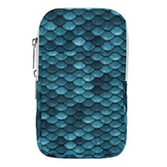 Teal Scales! Waist Pouch (large) by fructosebat