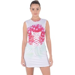 Flower T- Shirtflower T- Shirt Lace Up Front Bodycon Dress by maxcute