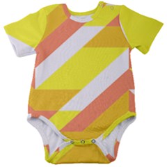 Geometric Abstract Art T- Shirt Sunrise Pattern Baby Short Sleeve Bodysuit by maxcute