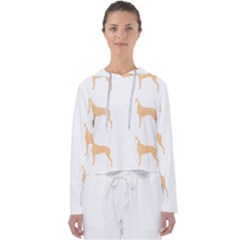 Great Dane T- Shirt Great Dane Dog - Brown - Pattern T- Shirt Women s Slouchy Sweat by maxcute