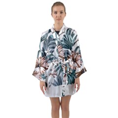 Hawaii T- Shirt Hawaii Hope Flowers Trend T- Shirt Long Sleeve Satin Kimono by maxcute