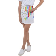 Heart Design T- Shirtheart T- Shirt (1) Kids  Tennis Skirt by maxcute