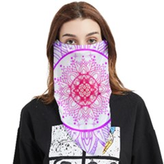Mandala Design T- Shirttime Travel T- Shirt Face Covering Bandana (triangle) by maxcute
