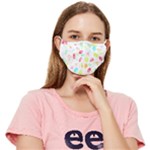 Mircobes T- Shirt Microbial Pattern T- Shirt Fitted Cloth Face Mask (Adult)