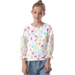 Mircobes T- Shirt Microbial Pattern T- Shirt Kids  Cuff Sleeve Top