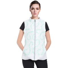 Pattern T- Shirt Lacy Leaves T- Shirt Women s Puffer Vest by maxcute